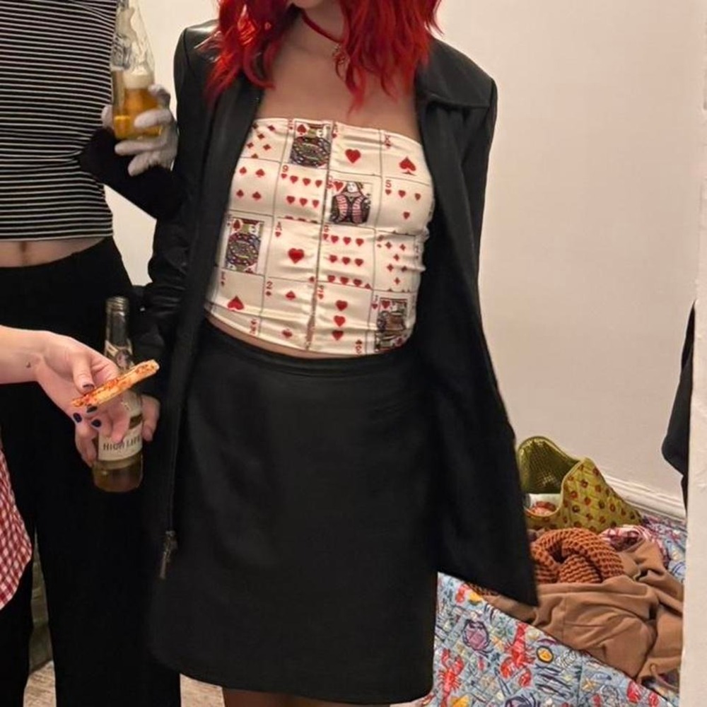 Deck of Cards crop top